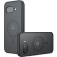 Husă pentru Google Pixel 9A, pentru MagSafe, ERBORD Matt Case, negru
