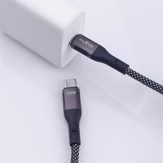 Cablu magnetic USB-C la USB-C, 100 W, 1,0 m, pentru dispozitive cu USB-C