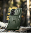 Husă blindată pentru Samsung Galaxy S25+ Plus, Dexnor Full Body (Two Frames), verde