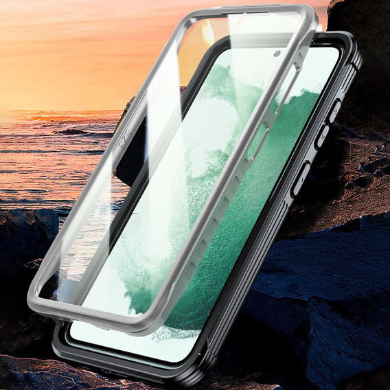Carcasă pentru Samsung Galaxy S22, Shockproof, cu folie, negru