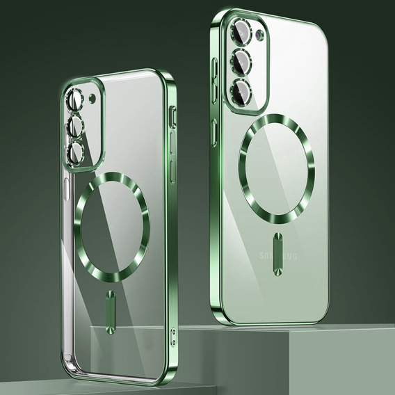 Husă pentru Samsung Galaxy S23 Plus, Electro MagSafe, verde + Sticlă pentru ecran