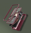 Husă blindată pentru Samsung Galaxy S25, Dexnor Full Body (Two Frames), roșu