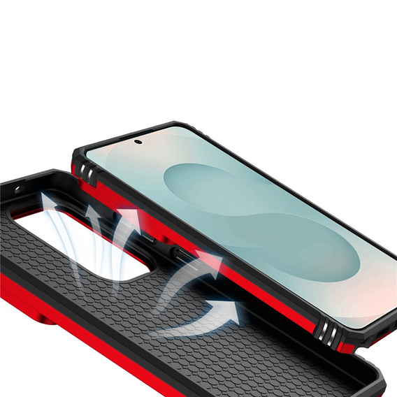 Husă blindată cu suport și capac pentru lentilă pentru Samsung Galaxy S26 Ultra