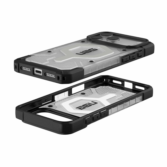 Geantă Urban Armor Gear pentru iPhone 17 Pro Max, Pathfinder MagSafe, Ice/Silver