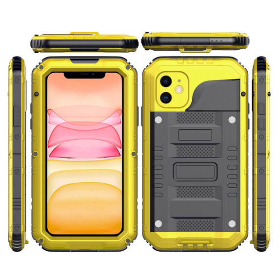 Husă blindată pentru iPhone 11, R-JUST, galben