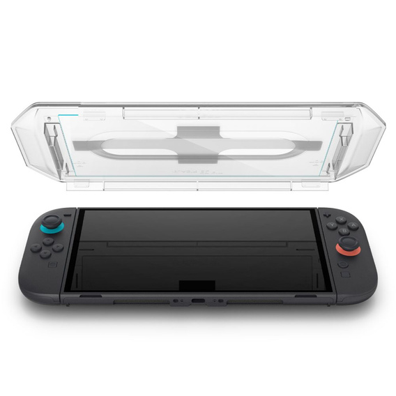 Folie din sticlă Spigen Glas.tR EZ Fit 2-Pack pentru Nintendo Switch 2 – Transparentă