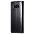 Carcasă flip CASEME pentru Samsung Galaxy S8+ Plus, Waxy Textured, negru