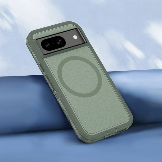 Carcasă cu ramă pentru Google Pixel 8A, pentru MagSafe, verde