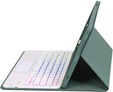 Husă cu tastatură bluetooth iluminată pentru iPad 10.9 2022 (10 gen.), verde