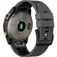 Curea de silicon pentru Garmin Fenix 7 / Forerunner 965 / 955 / 945 / 935, gri / negru