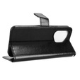 Cu clapetă pentru Honor 400 5G, Crazy Horse Wallet, negru