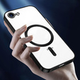Husă pentru iPhone 16E, Electro MagSafe, negru + Sticlă pentru ecran