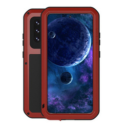 Love Mei Huse pentru Samsung Galaxy A52/A52s, armored with glass, roșu