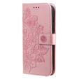 Cu clapetă pentru Samsung Galaxy A54 5G, Mandala Flower, roz rose gold