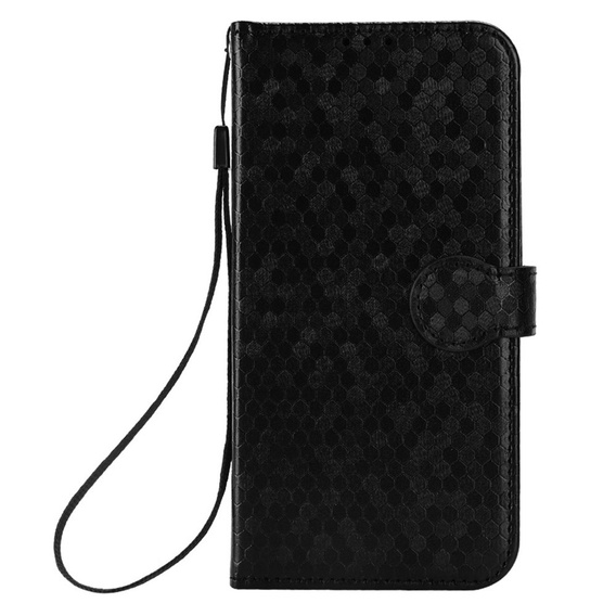Husa cu clapetă pentru Xiaomi Redmi Note 14 4G, Wallet Rhombus, negru