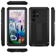 Husă blindată pentru Samsung Galaxy S23 Ultra, R-JUST CamShield Slide, negru