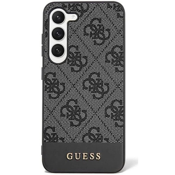 GUESS Huse pentru Samsung Galaxy S24+ Plus, 4G Bottom Stripe, gri