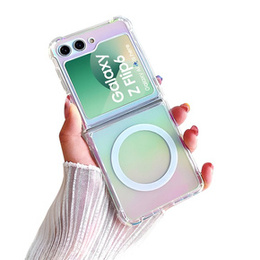 Husă pentru Samsung Galaxy Z Flip7 FE / Z Flip6, Fusion Hybrid Case, pentru MagSafe, multicolor