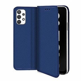 Cu clapetă pentru Samsung Galaxy A32 5G, Wallet Smart Magnet, albastru închis