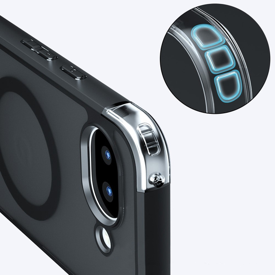 Husă Fusion Hybrid MagSafe pentru Google Pixel 10a, negru