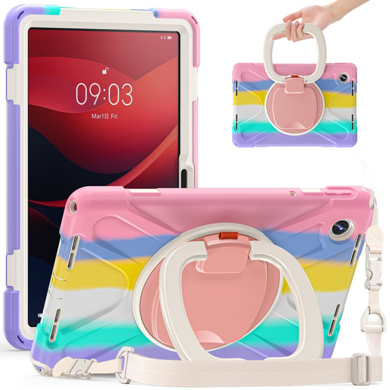 Husă pentru copii pentru Lenovo Tab M11, blindată cu curea, multicolor