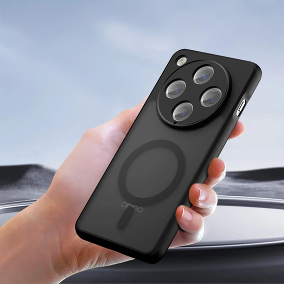 Husă pentru Oppo Find X8 Pro, pentru MagSafe, ERBORD Matt Case, negru