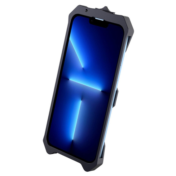 Husă blindată pentru iPhone 12 Pro Max, Aluminum Alloy, negru