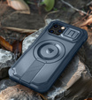 Husă blindată pentru iPhone 12 / iPhone 12 Pro, Dexnor CamProtect MagSafe, albastru închis (Două rame)