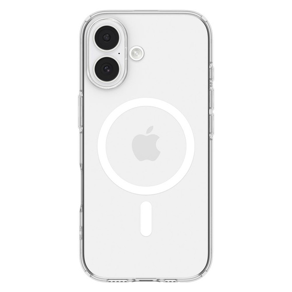 Carcasă Spigen pentru iPhone 17, Liquid Crystal MagSafe, transparentă/albă