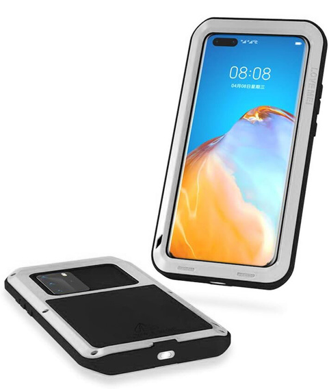 Love Mei Huse pentru Huawei P40 Pro, armored without glass, de argint