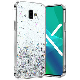 Huse pentru Samsung Galaxy J6 Plus, Glittery, transparentă