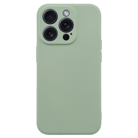 Husa pentru iPhone 15 Pro Max, Silicone Lite, verde
