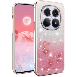 Husă Glitter Flower pentru Xiaomi Redmi Note 15 Pro Plus 5G / Poco M8 Pro 5G
