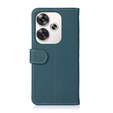 KHAZNEH RFID caz pentru Xiaomi Poco F6, Litchi Texture, verde