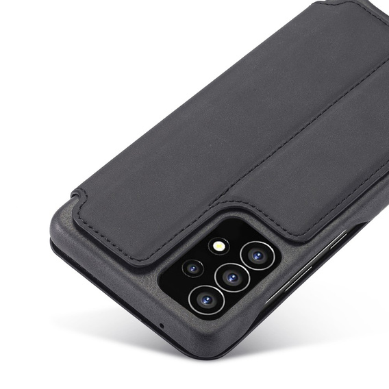 Cu clapetă pentru Samsung Galaxy A53 5G, LC.IMEEKE, negru