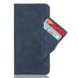 Cu clapetă pentru Oppo Reno 13F / Oppo Reno 13FS, Card Slot, albastru închis