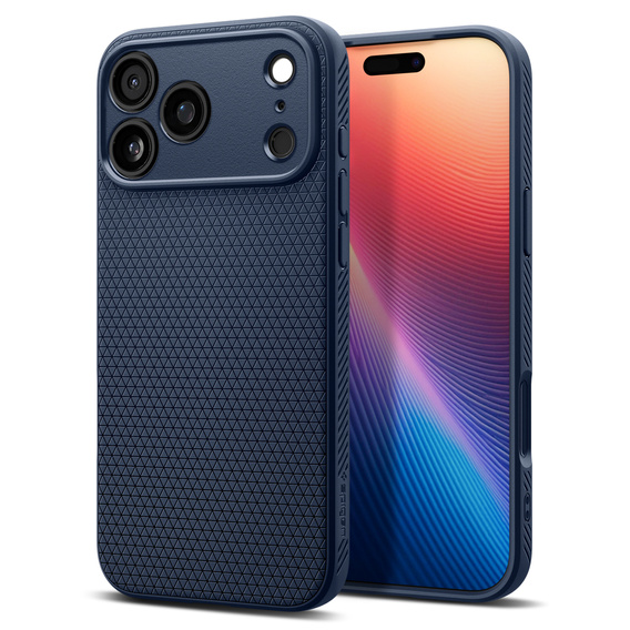Carcasă Spigen Liquid Air pentru iPhone 17 Pro Max, albastru marin
