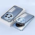 Husa pentru Xiaomi 14 Ultra, Magnetic Dual Glass, albastru
