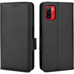 Cu clapetă pentru Ulefone Note 12P, Wallet Litchi Magnet, negru