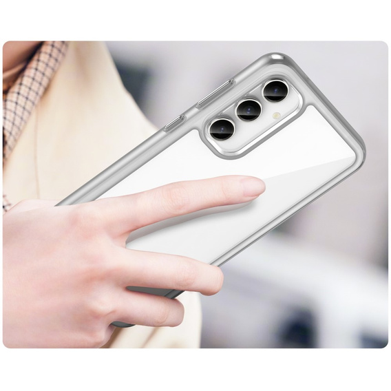 Huse pentru Samsung Galaxy S23 FE, Fusion Hybrid, transparentă