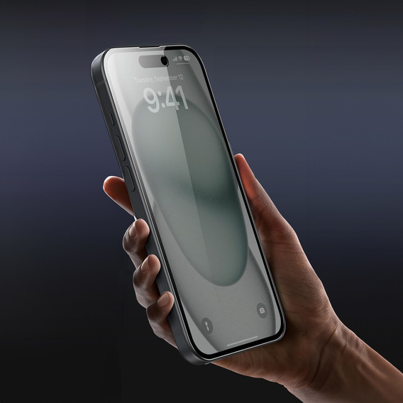 2x sticlă de confidențialitate temperată pentru iPhone 15 Plus, ERBORD Anti-Spy
