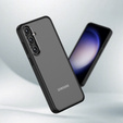 Carcasă pentru Samsung Galaxy S24+ Plus, Fusion Hybrid, cu protecție pentru camera foto, transparent / negru