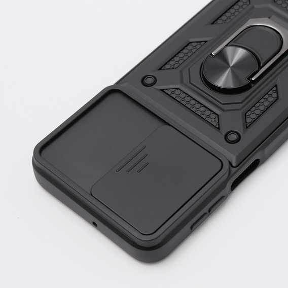 Husă blindată pentru Motorola Moto G54 5G, CamShield Slide, negru