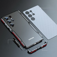 Husa LUPHIE pentru Samsung Galaxy S25 Ultra, Armor Bumper, negru