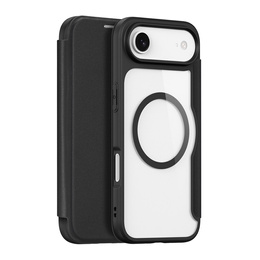 Husă Dux Ducis pentru iPhone Air, Skin X Pro, cu clapetă, pentru MagSafe, negru