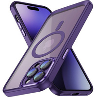 Husă pentru iPhone 14 Pro Max, ERBORD Impact Guard, MagSafe, violet închis