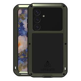 Love Mei Huse pentru Samsung Galaxy S25+ Plus, armored with glass, verde