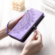 Cu clapetă pentru Xiaomi Redmi Note 13 Pro 4G / Xiaomi Redmi Note 14S / Xiaomi Poco M6 Pro 4G, Mandala, violet
