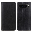 Husă cu clapetă pentru Google Pixel 10 Pro XL / 9 Pro XL, cu buzunar, piele, negru