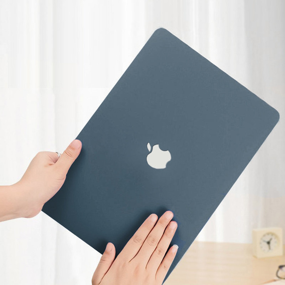 Husă pentru Macbook Pro 14.2 A2442, HardShell, albastru închis